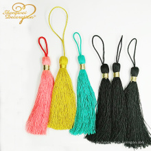 Polyester tassels with glitter tied line customized